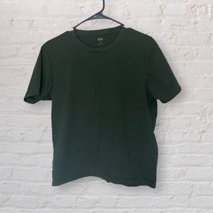 Uniqlo Olive Green Supuma Cotton T-Shirt